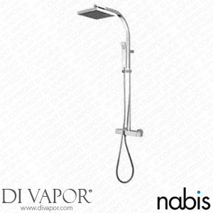 Nabis D01193 Geo Square Exposed Rigid Shower with Diverter Thermostatic Bar Valve Spare Parts