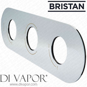 Bristan D282-095-B1 Slim Portrait Oval SHC3STP Concealing Plate Chrome