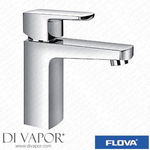 Flova DEBAS Dekka 170Mm Mono Basin Mixer with Slotted Clicker Waste Set Spare Parts