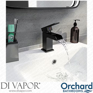 Orchard Derwent Black Waterfall Basin Mixer Tap with Waste - DERWBLK06 Spare Parts