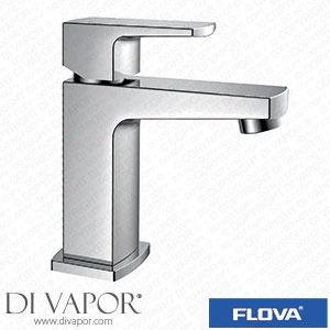 Flova DESBAS Dekka 145Mm Mono Basin Mixer with Slotted Clicker Waste Set Spare Parts