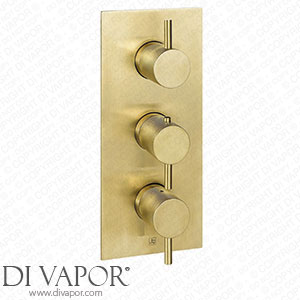 VOS 3 Outlet Portrait Concealed Thermostatic Shower Valve with Designer Handles - Brushed Brass DH23691ABBR Spare Parts