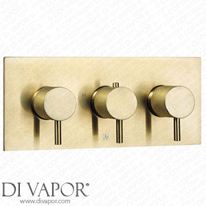 VOS 3 Outlet Horizontal Concealed Thermostatic Shower Valve with Designer Handles - Brushed Brass DH23692ABBR Spare Parts