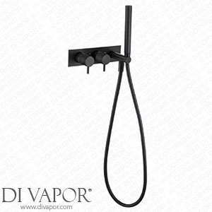 VOS 2 Outlet Concealed Thermostatic Shower Valve with Shower Handset with Designer Handles - Matt Black DH285868MB Spare Parts