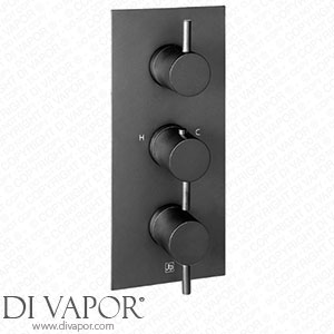 VOS 2 Outlet Concealed Thermostatic Shower Valve with Designer Handles - Matt Black DH28690AMB Spare Parts