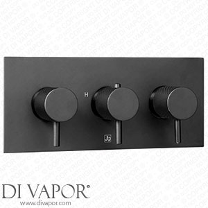 VOS 2 Outlet Concealed Thermostatic Shower Valve with Designer Handles - Matt Black (3 Handles) DH28693AMB Spare Parts