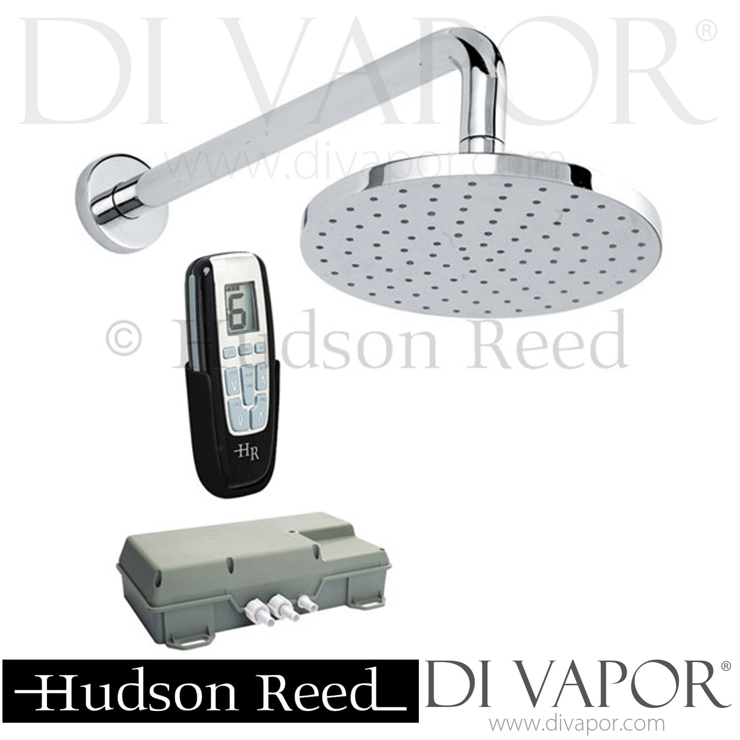 Hudson Reed Remote Digital Shower With Round Sheer Fixed Shower Head Spare  Parts