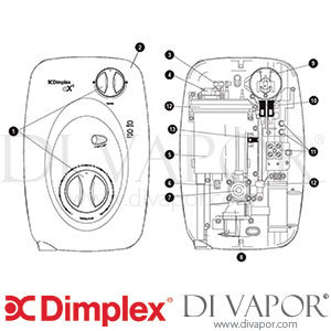 Dimplex AX3 Electric Shower Spare Parts