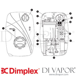 Dimplex AX2 Electric Shower Spare Parts