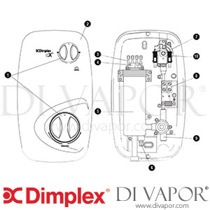 Dimplex AX1 Electric Shower Spare Parts