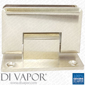 90 Degree Shower Hinge Wall to Glass Door Bracket | Light Satin Nickel ...