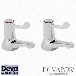 Deva DLV102 Lever Action Bath Taps with 6