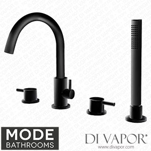 Mode Bathrooms DOUG08 Douglas Black 4 Tap Hole Bath Mixer Tap Spare Parts