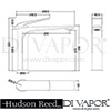 Hudson Reed Drift Basin Mixer Tap Waste Dimensions