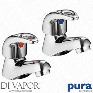 Pura DV8 Basin Pillar Tap - Pair DV12 Spare Parts