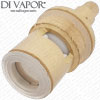 48mm 24 spine Ceramic Disc Flow Cartridge Clockwise Turn On