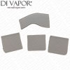 DV828 Two Glass Panel Bracket