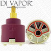 40mm 3 Way Diverter Cartridge Replacement (Maroon)