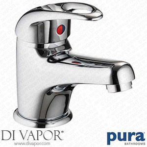 Pura DV8 Eco Basin Mixer Tap with Waste DVEBAS Spare Parts