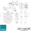 VADO DX 172250 CELRO CP DX Spare Parts Diagram