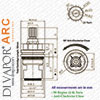 Damixa Arc Shower Mixer Shower Cartridge Diagram