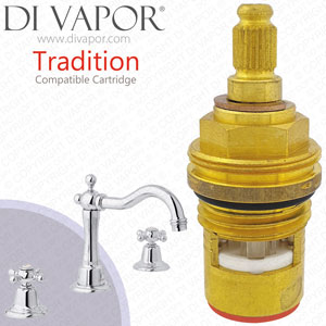 Damixa Tradition 3 hole Hot Tap Cartridge Compatible Spare DX-TD8593