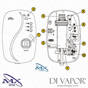 MX Group (Desire LX) Shower Spares