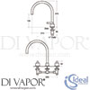 Ideal Standard E0078AA Mixer Spare Diagram