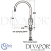 Ideal Standard Silver Single Lever 1 Taphole Sink Mixer Dimensions