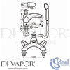 Ideal Standard E0156AA Mixer Spare Diagram