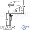 Ideal Standard E0245AA Mixer Spare Diagram