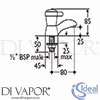 Ideal Standard E0655AA Spare Diagram