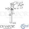 Ideal Standard E0695AA Mixer Spare Diagram