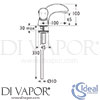 Ideal Standard E6890AA Mixer Spare Diagram