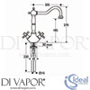 Ideal Standard E9161AA Mixer Spare Diagram