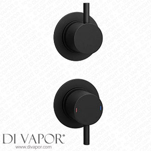 Arezzo Matt Black Concealed Individual Stop Tap + Thermostatic Control Shower Valve - EG-AZ-36AB Spare Parts