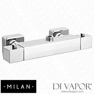 Milan EG-LY-17B Square Top Outlet Thermostatic Bar Shower Valve - Chrome Spare Parts