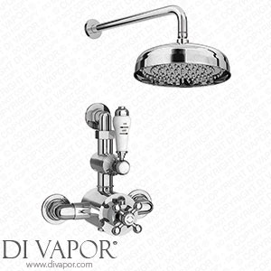 Trafalgar Twin Exposed Thermostatic Shower Pack (inc. Valve Elbow + Fixed Shower Head) - EG-LY-24-PK1 Spare Parts