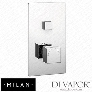 Milan EG-PB-01S Twin Modern Square Push-Button Concealed Shower Valve Spare Parts