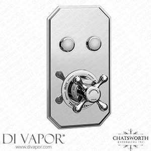 Chatsworth 1928 Traditional Two Outlet Push-Button Shower Valve - EG-PB-02TW Spare Parts