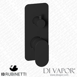 IB Rubinetti EK2310NP K2 Exposed Parts for Manual Wall Mixer with Two Ways Diverter Spare Parts