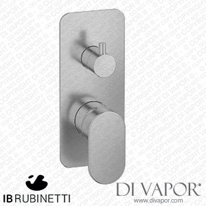 IB Rubinetti EK2310SS K2 Exposed Parts for Manual Wall Mixer with Two Ways Diverter Spare Parts