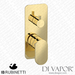 IB Rubinetti EK2312II K2 Exposed Parts for Manual Wall Mixer with Three Ways Diverter Spare Parts