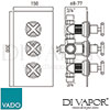 VADO ELE 128C 34 CP Spare Parts Diagram