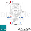 VADO ELS CHI 85 BLK Spare Parts Diagram