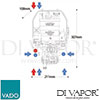 VADO ELS CHI 95 BLK Spare Parts Diagram