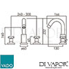 VADO ELW-101-CP Mixer Spare Parts Diagram