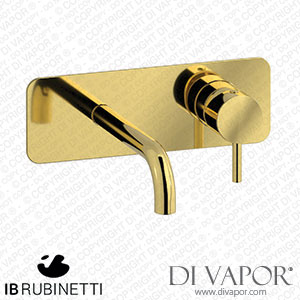 IB Rubinetti EMT206OO Milanotorino Wall Mounted Washbasin Mixer Complete with Drain Spare Parts