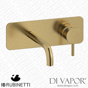 IB Rubinetti EMT206OS Milanotorino Wall Mounted Washbasin Mixer Complete with Drain Spare Parts