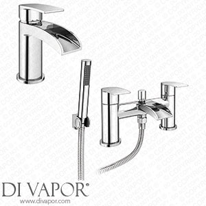 Victorian Plumbing Enzo Waterfall Tap Package (Bath Shower Mixer + Basin Tap) - ENZ-PK2 Spare Parts